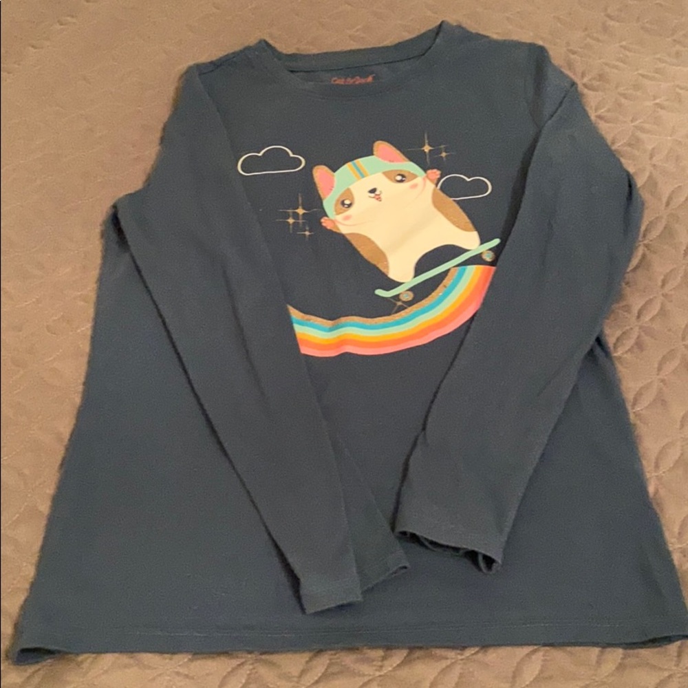 Cat & jack long sleeve tee size 10/12
